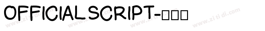 OFFICIAL SCRIPT字体转换
